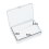 Portable and Secure Rectangle Mini Storage Containers, Clear Polypropylene Cases with Moisture Proof and Dustproof Design for Organizing Small Items, 2