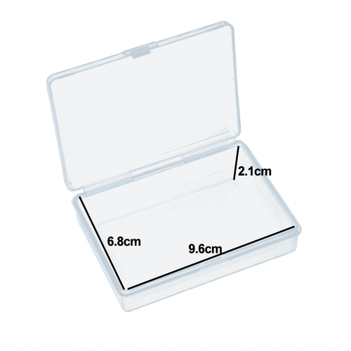 Portable and Secure Rectangle Mini Storage Containers, Clear Polypropylene Cases with Moisture Proof and Dustproof Design for Organizing Small Items, 1
