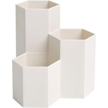 Stationery Organizer Container For Desk Accessories, Multi-Slot Design Office Supplies Workspace With Plastic Eco-Friendly Makeup Brushes Pot Box For
