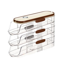 Egg Containers ABS Clear Storage Box With Preservation Labels Type 1 For Refrigerators Egg Holder