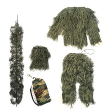 Ghillie Suit 3D Camouflage Hunting Clothing For Soft Air Sniper Combat Photography Unisex Model B 175CM Kids And Adults