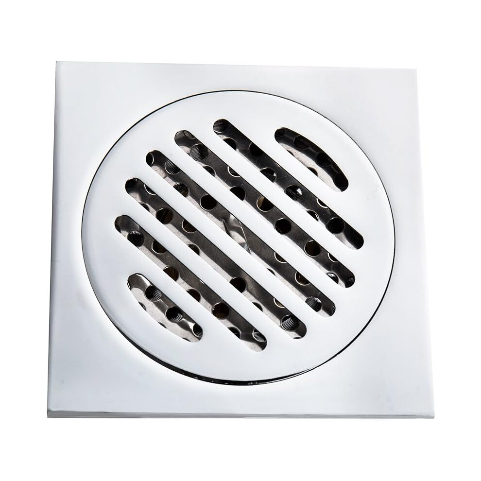Chromium-Plated Stainless Steel Deodorant Shower Floor Drain, Removable Grate Cover For Convenient Cleaning, Anti-Clogging Design Ensures Smooth Opera 9454554760933