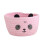 Weicher, handgewebter, robuster Baumwollseilkorb,-Rosa Panda 1
