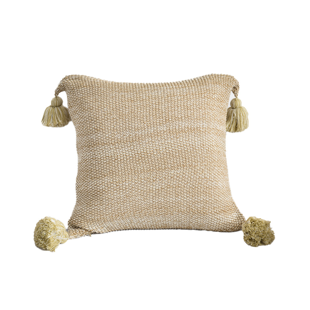 Superb Craftsmanship, Hidden Zipper Design For Bedroom Car, Machine Washable Chenille Fabric Accent Boho Decorative Pillow Cover, Neutral Pillow Cases 9198585728172