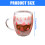 Home Holiday Pink Christmas Tree Glasbecher, doppelwandige, 2