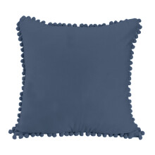 Housses de coussin décoratives sophistiquées, jeté carré en velours avec pompons doux au design exquis pour salon, chambre, bureau, velours