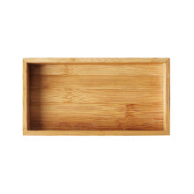 Organizador de bambu elegante e ecológico, à prova d'água e resistente à umidade, ideal para banheiros.