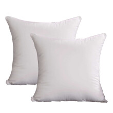 Geschikt voor buiten, hypoallergeen comfortkussens, strak gestikt, ademende stof, set van 2 vierkante decoratieve kussens met donsvulling, 18x18 inch.