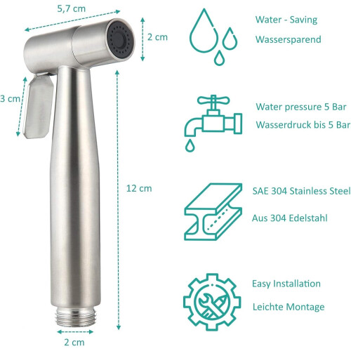 Εύκαμπτος σωλήνας ντους για ευρεία εφαρμογή, συμπαγής κατασκευή Σωλήνας ντους 1
