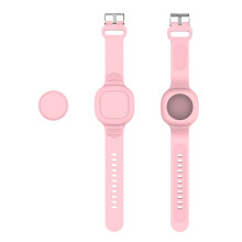 Soft Silicone Strap For SmartTag Locator Case AntiLost Pink Compatible Protective Bumpers