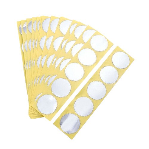 100/250PCS 45mm Silver Golden Redness Certificate Wafer-B