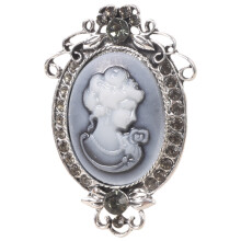 Delicate Maiden Cameo Pin Set handgemaakte antieke gouden-7