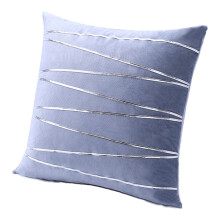 Housses de coussin carrées 45 x 45 cm en velours doux avec fermeture éclair invisible, résistantes aux taches pour un entretien facile,