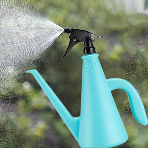 1L Watering Can For Plants Blue Sturdy Design Functional Garden Tool 1