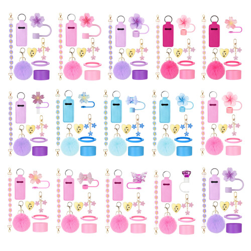 8Pcs Funny And Functional Cup Decoration Set Drinkware-6 1