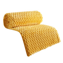 Soft Microfiber Throw Blanket, Double Side-Yellow Style 2