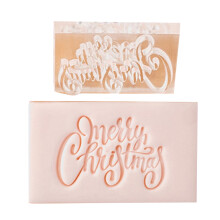 Fondant Moulds with Christmas Wishes Baking-Merry Christmas F