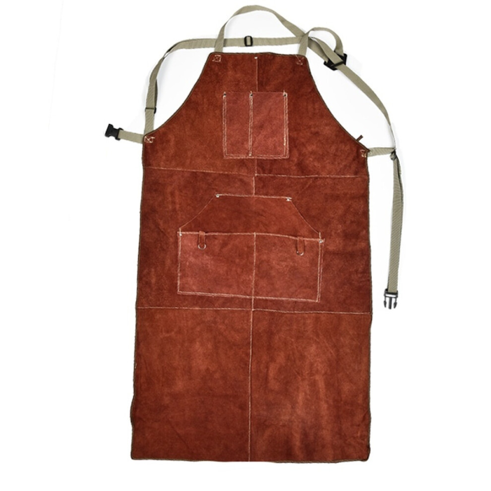 Kevlar Stitching Welding Apron For Men And Women, Multiple Tool Pockets Heat Resistant Work Apron With Adjustable Strap Design, Durable Construction C 9198585967069