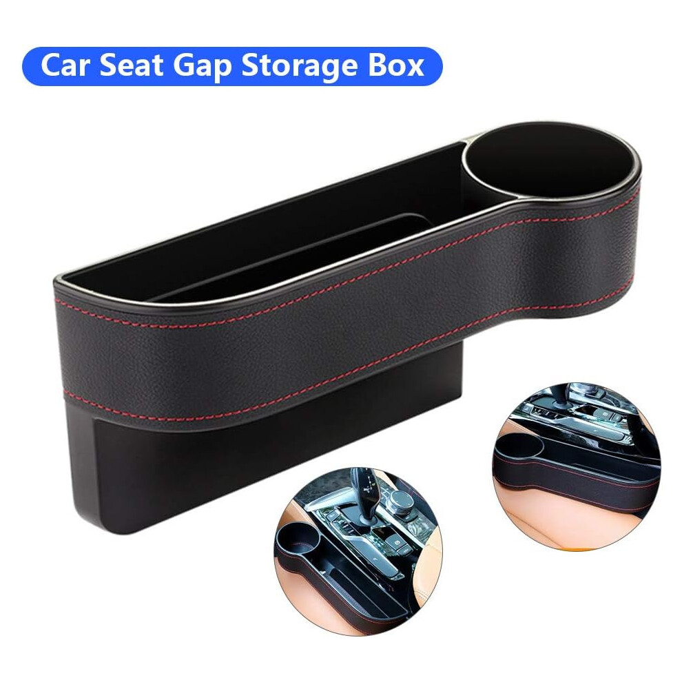 Protect Driving Safety With Center Console Gap Filler, Car Cup Holder, Expand Car Space Using Multifunctional Cup Drink Holders, Pu Leather Cover, Sto 9060116301973
