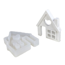 Home Scented Candle Mold DIY Resin Molds House Silicone- L