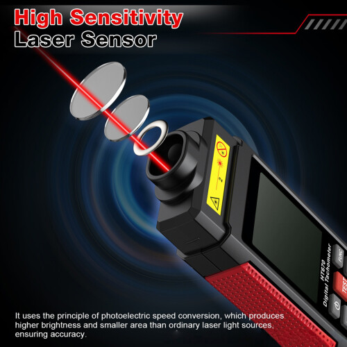 High Accuracy Digital Tachometer Double Use Contact Contactless 1