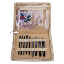 9Pairs Interchangeable Knitting Needle Set 3.0mm-6.0mm Aluminum