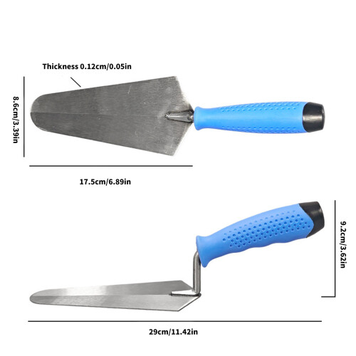 Ergonomic Handle Flat Finishing Trowel Plastering Tool Corrosion 2