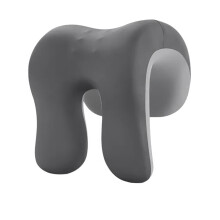 Desk Sleeping Memory Foam Pillow, Neck-Dark and light gray