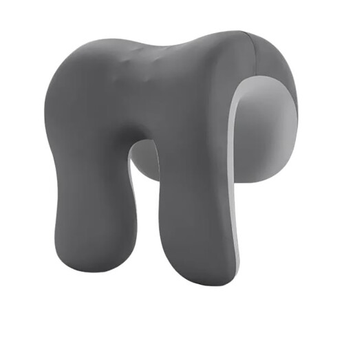 Desk Sleeping Memory Foam Pillow, Neck-Dark and light gray