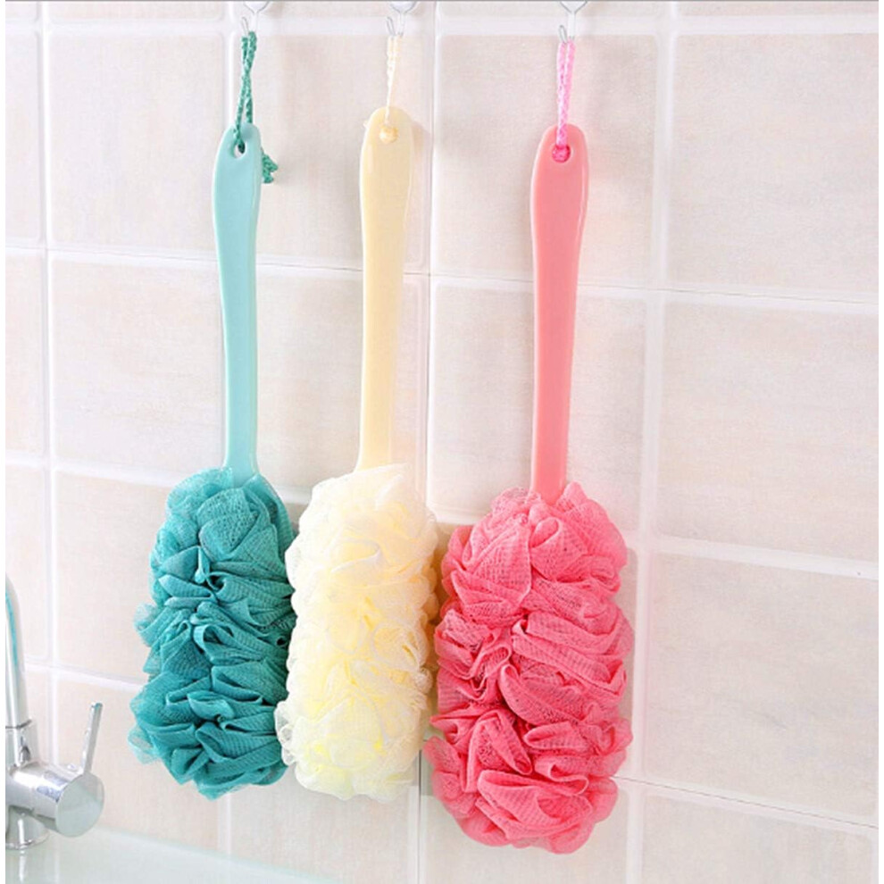 Invigorating Bath Experience, Loofah on a Stick for Rich Lather & Comfort, Exfoliating Luffa Bath Sponge with Scientific Design, Ideal for Home & Trav