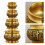 Chinese Brass Prosperity Incenses Burners Desktop-Style B 3