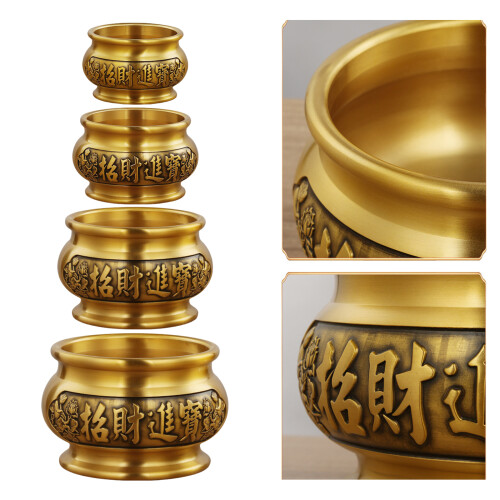 Chinese Brass Prosperity Incenses Burners Desktop-Style B 2