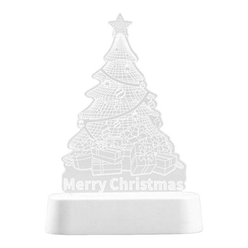 Glowing Acrylic Christmas Figurine Light LED Lighted-Type B