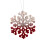 Luxurious Tree Ornaments Collection Flocking Snowflake-Elk 5