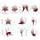 Luxurious Tree Ornaments Collection Flocking Snowflake-Elk 4