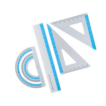 Aluminium-Messwerkzeug für 4 Geometrien in-Blau