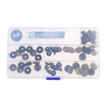 15 Sets 15mm Snap Fasteners Kits, for Leather Craft Clothes