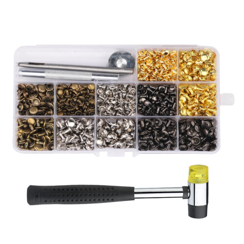 Snap Fasteners Leather Snaps Button Kits Heavy Duty Snap-Set 7