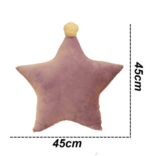 Μαξιλάρι Room Decor Star, Διακοσμητικό Μαλακό Λούτρινο, Συσκευασμένο σε κενό αέρος για 1