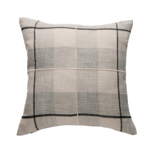 Housses de coussin à motif tartan, matière résistante et facile d'entretien, décoration rustique, lin à carreaux vintage, 45 x 45 cm, style