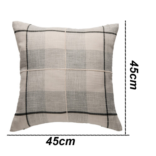Μαξιλαροθήκες με υφή Tartan, Ανθεκτικό υλικό για εύκολη φροντίδα, Ρουστίκ 1