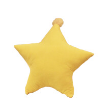 Coussin décoratif étoile pour salon, 45 x 45 cm, emballé sous vide pour une livraison fraîche, peluche douce disponible en cinq coloris.