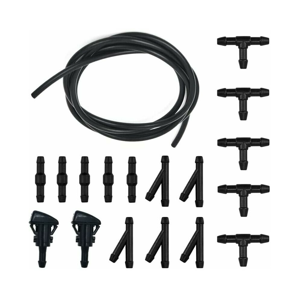Premium Windshield Washer Nozzle Set, Ruggedly Built Washer Nozzles Interchangeable With Oem Parts For Reliable Performance, Durable Front Windshield 9135470065387