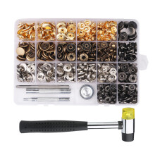 Leather Snaps Button Kits Snap Fasteners Kits DIY Metal-Set 6
