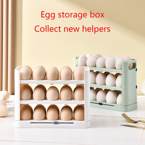 Refrigerator Egg Holder Green Egg Storage Box For Fridge Door Egg Storage Container Egg Tray Case 1