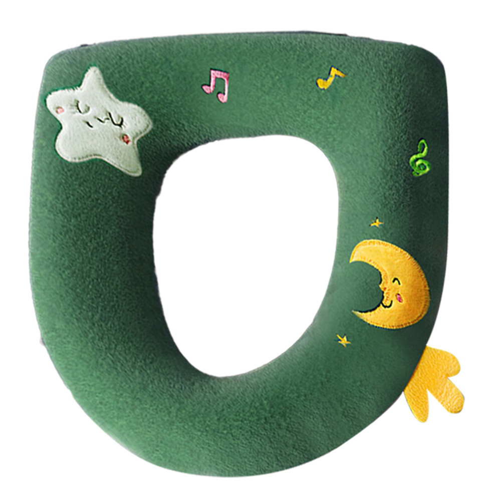Reused And Recycled Toilet-Seat Cover, Stretchable Design Suitable For Most Toilet Seats In All Seasons, Washable Acrylic Fibers Easy Install Non-Slip 9135470066629