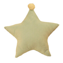 Coussin étoile en fausse fourrure de lapin, coussin décoratif unique en peluche, 45 x 45 cm, cinq couleurs vives au choix.
