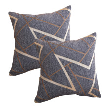 Taie d'oreiller carrée douce avec fermeture éclair invisible, coussins décoratifs de qualité supérieure avec texture tricotée, insertion facile