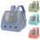 Cat Backpack Foldable Breathable Pet Carrier Backpack Double Shoulder Cat Carrier Sky Blue 2