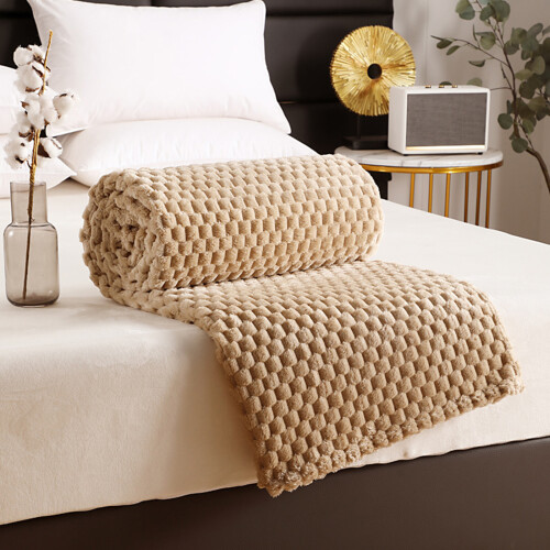 Softness Coral Fleece Blanket Plaids Pattern-grey Style 1 2